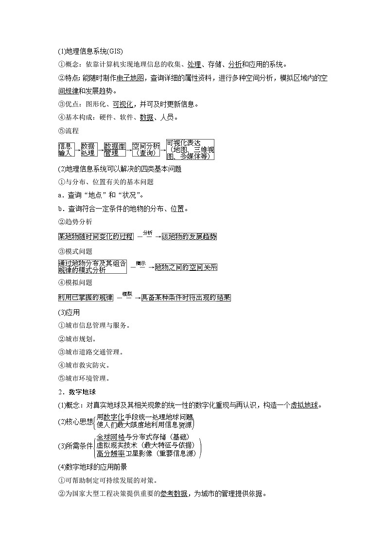 2021版高考地理(中图版)一轮复习教师用书:第29讲 地理信息技术的应用第2页