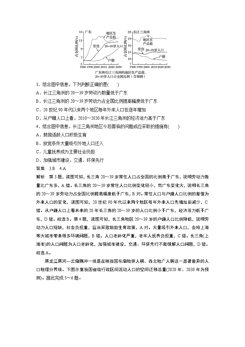 2020版地理新导学大一轮湘教版讲义:必修Ⅱ第二章城市与环境专项突破练702
