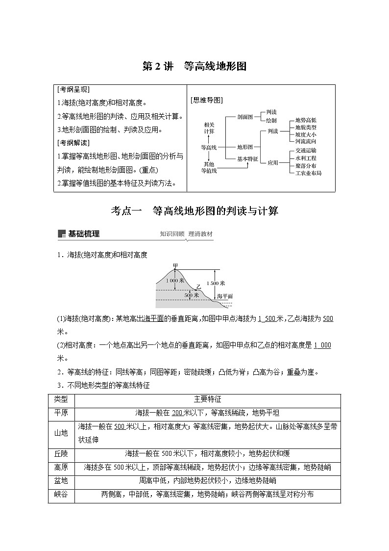2020版地理新导学大一轮鲁教非新高考地区专用讲义:第一册第一单元地球与地图第2讲01
