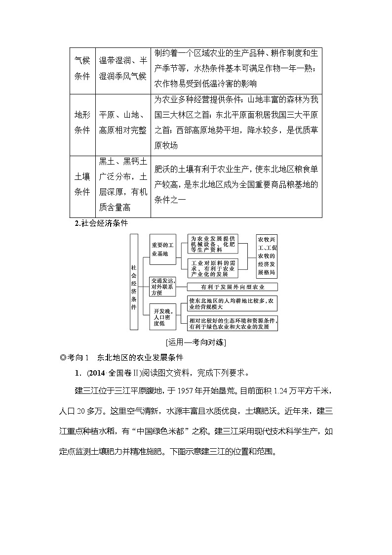 2019版高考地理总复习(鲁教版通用)一轮复习讲义:第12单元第2节 农业与区域可持续发展——以东北地区为例第3页