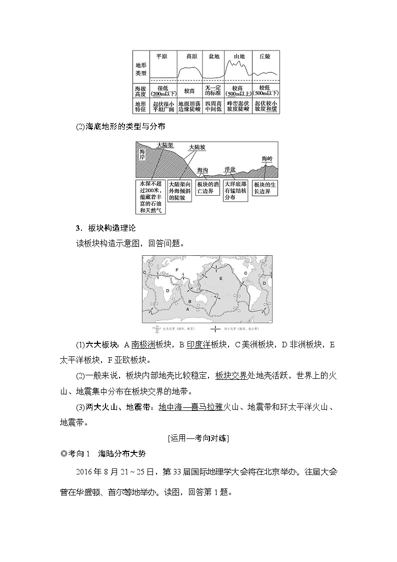 2019版高考地理总复习(鲁教版通用)一轮复习讲义:第13单元第1节 世界地理概况第2页