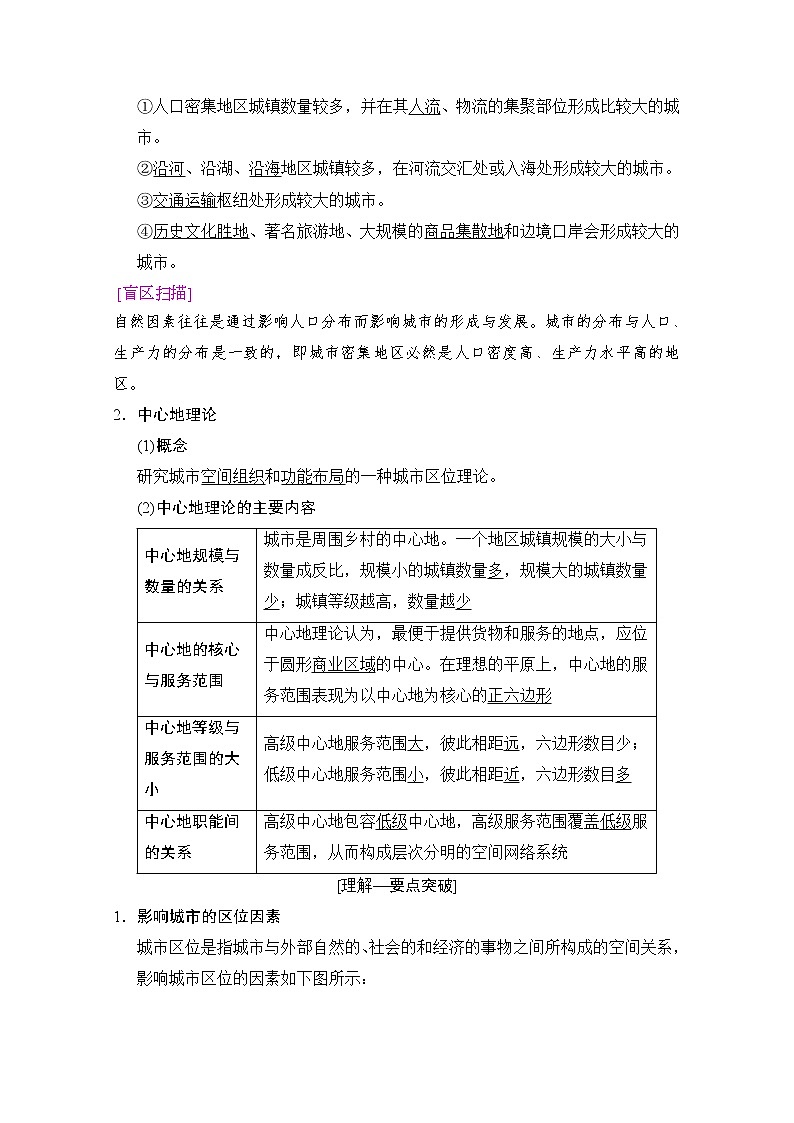 2019版《高三地理湘教版一轮复习系列优质讲练》讲练结合:第十八讲城市空间结构02