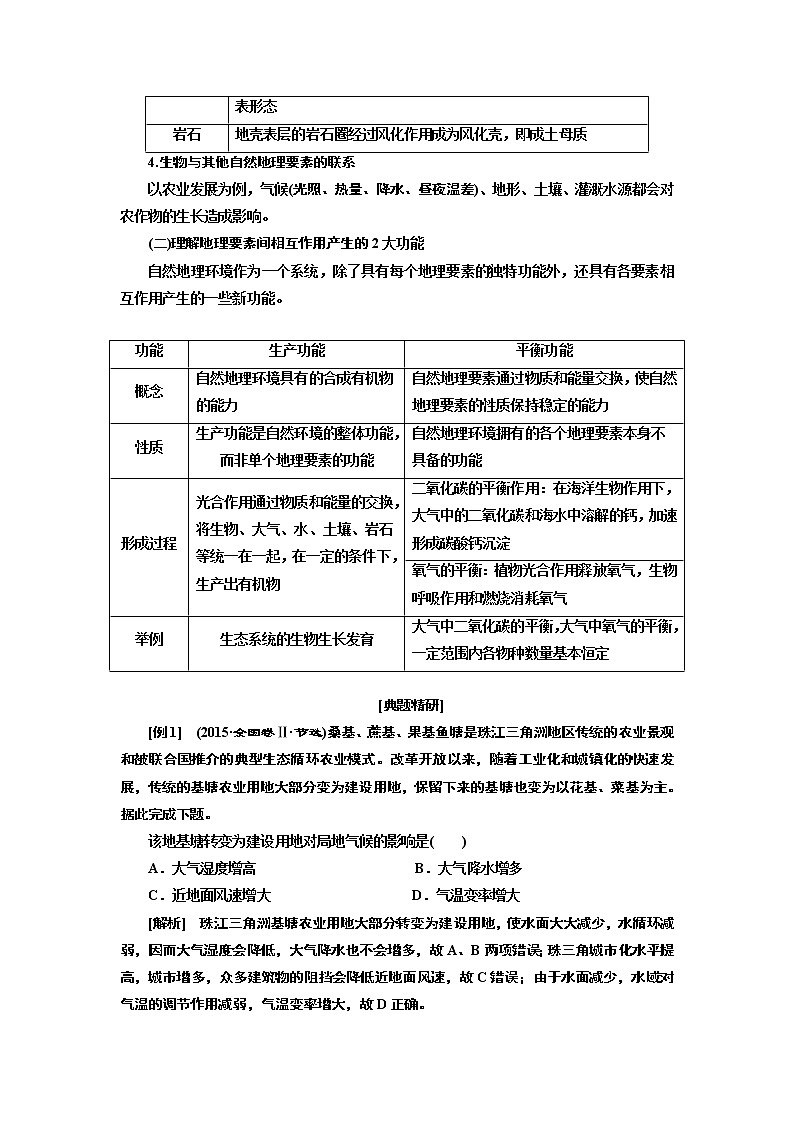 2020版高考一轮复习地理新课改省份专用学案:模块一第五章第一讲自然地理环境的整体性03