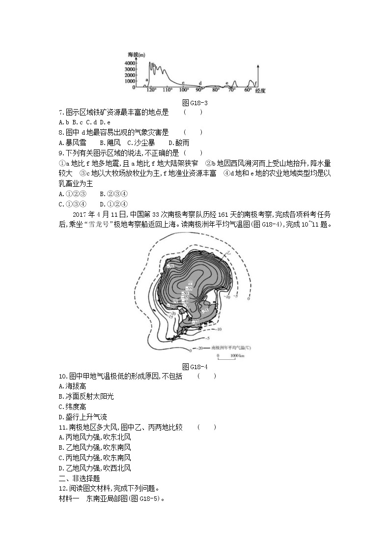 2019年高考地理一轮复习第16章《世界地理》测评(含解析)02