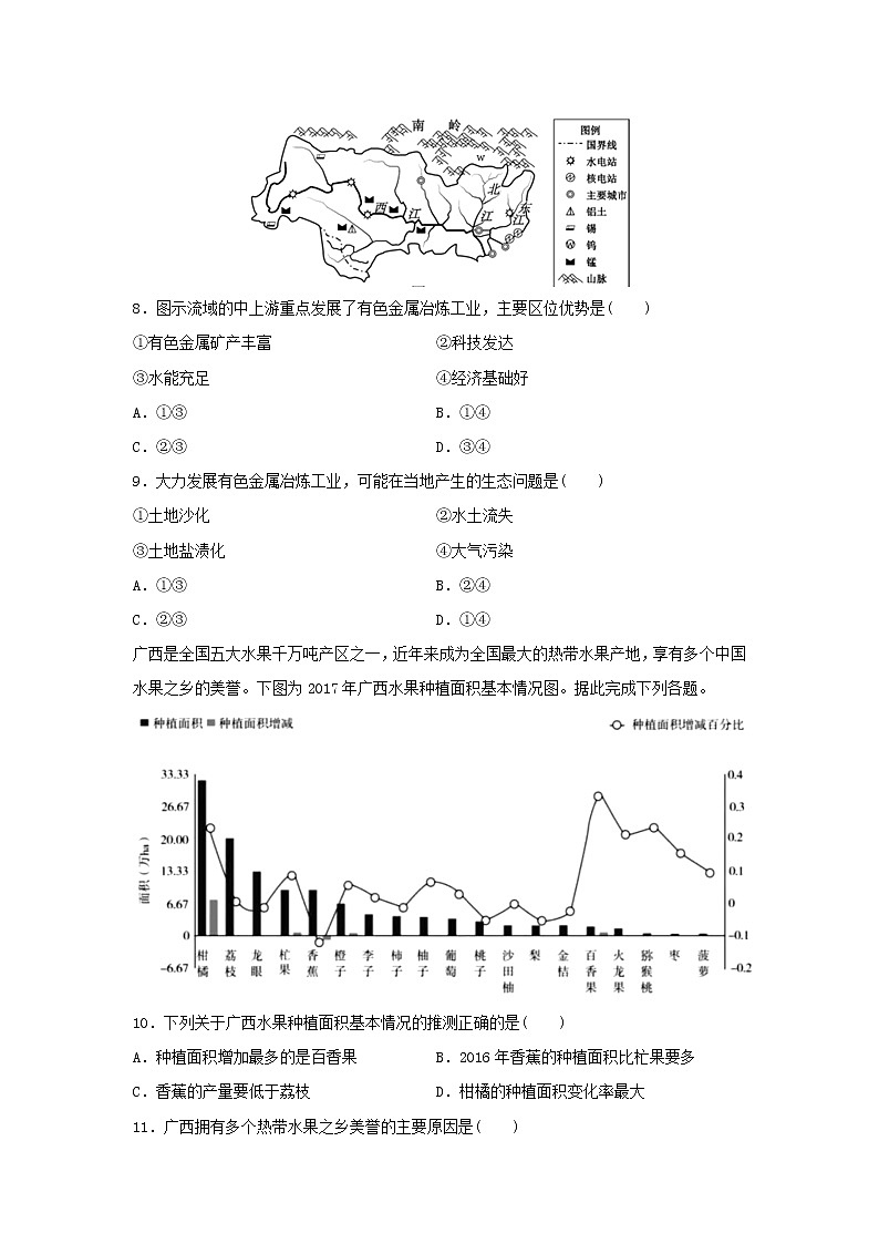 【地理】山东省滕州一中2019-2020学年高二下学期第二次月考试题03