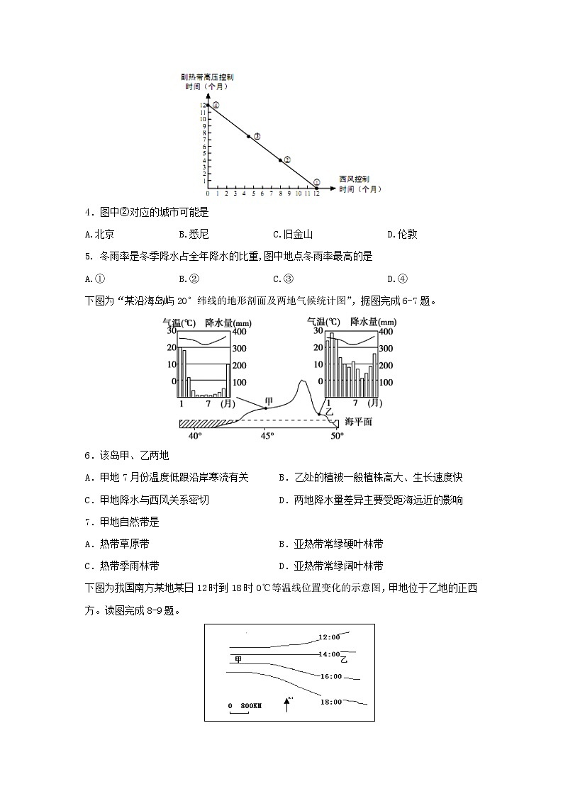 【地理】辽宁省丹东市2019-2020学年高二上学期期末质量监测试题第2页