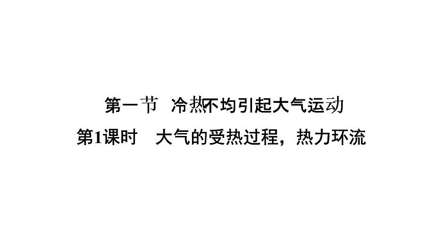 《冷熱不均引起大氣運(yùn)動(dòng)》名師課件（第1課時(shí)）2第2頁(yè)
