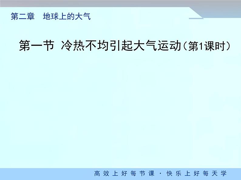 《冷热不均引起大气运动》优质课件(第1课时)01