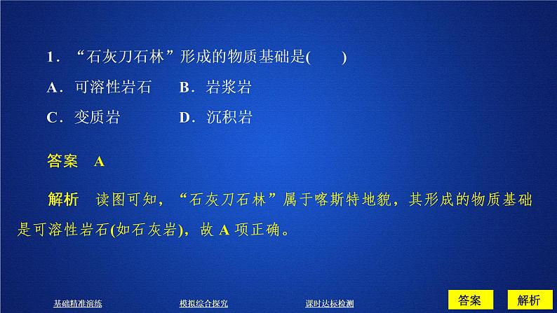 2019--2020学年 人教版 必修一 第四章 第一节 第一课时 喀斯特地貌和河流地貌 课件(58张)第4页