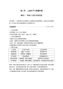 鲁教版必修二第二节 工业生产与地理环境同步达标检测题