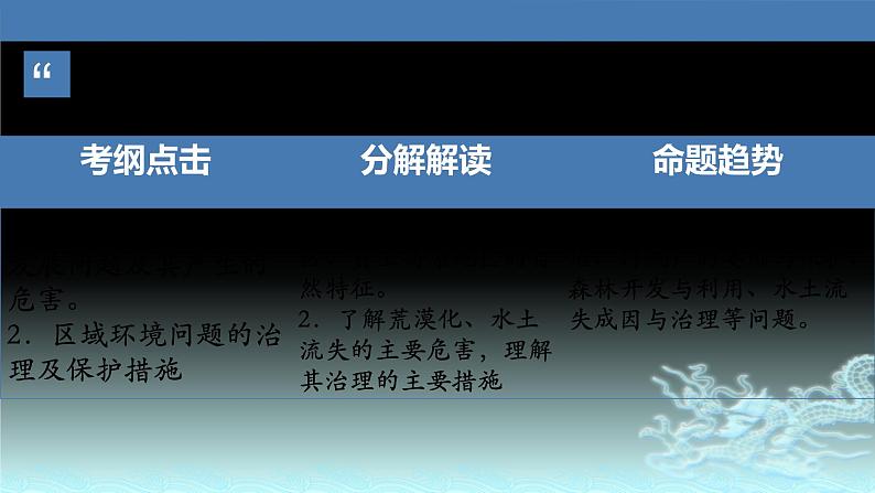 42 荒漠化的防治—以我国西北地区为例-2021年高考地理一轮复习考点大通关 课件02