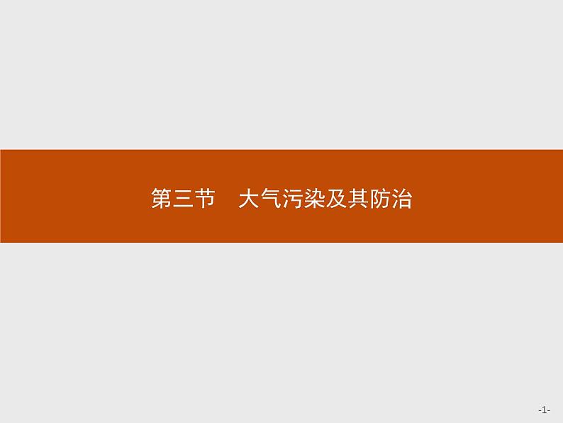 2018版高中地理人教版选修6课件:2.3 大气污染及其防治01