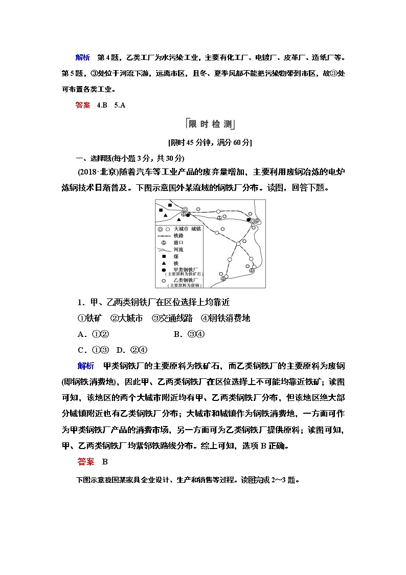 人教版地理必修2第四章工业地域的形成与发展第1节 PPT课件+同步练习03