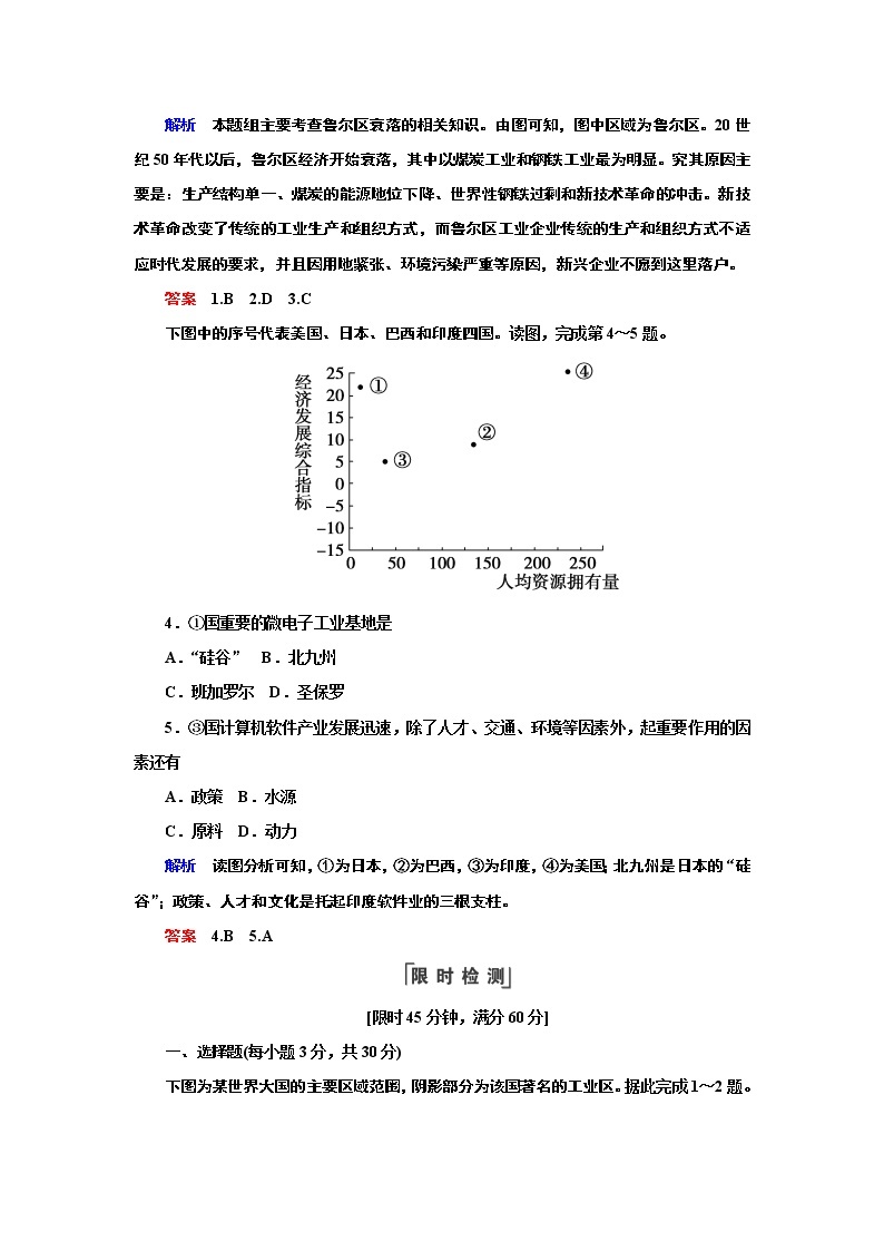 人教版地理必修2第四章工业地域的形成与发展第3节 PPT课件+同步练习02