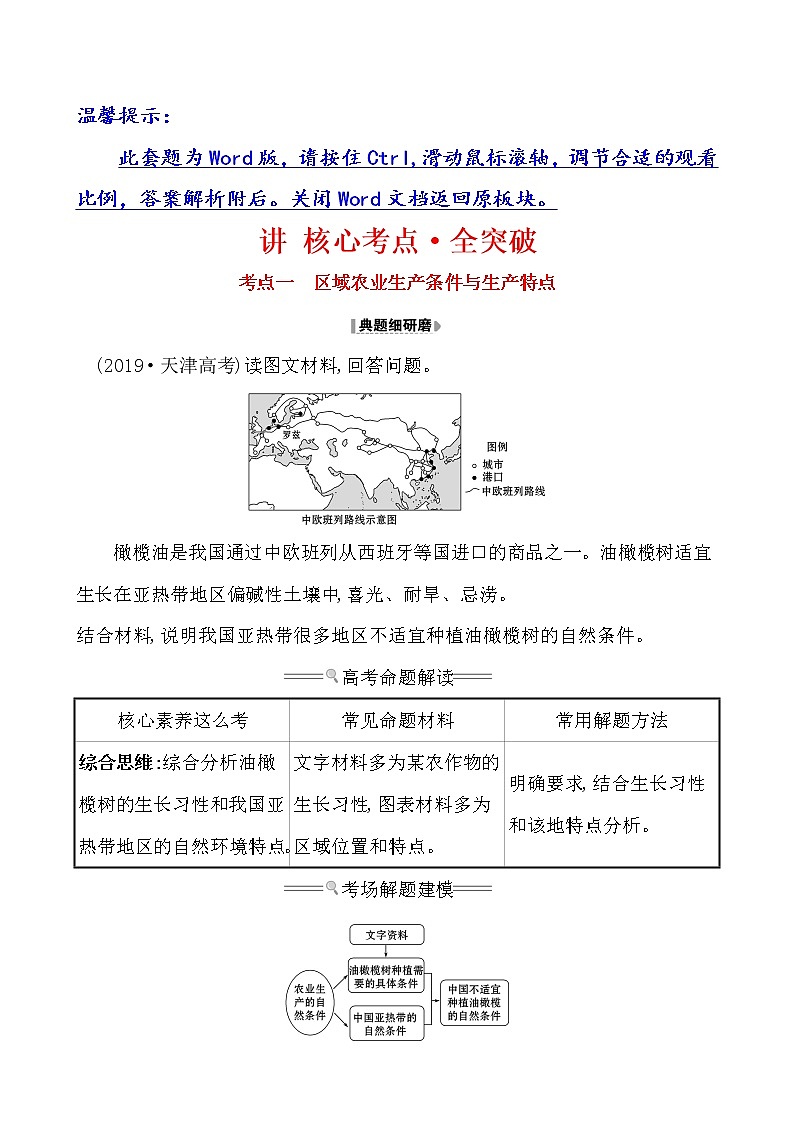 2021版高考地理核心讲练答一轮复习鲁教通用版(课件+核心考点+课时提升作业):第12单元区域综合开发与可持续发展 第2讲01