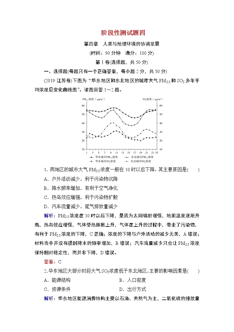 2021年湘教版高中地理必修2 第4章 人类与地理环境的协调发展 章末知识整合 试卷课件01