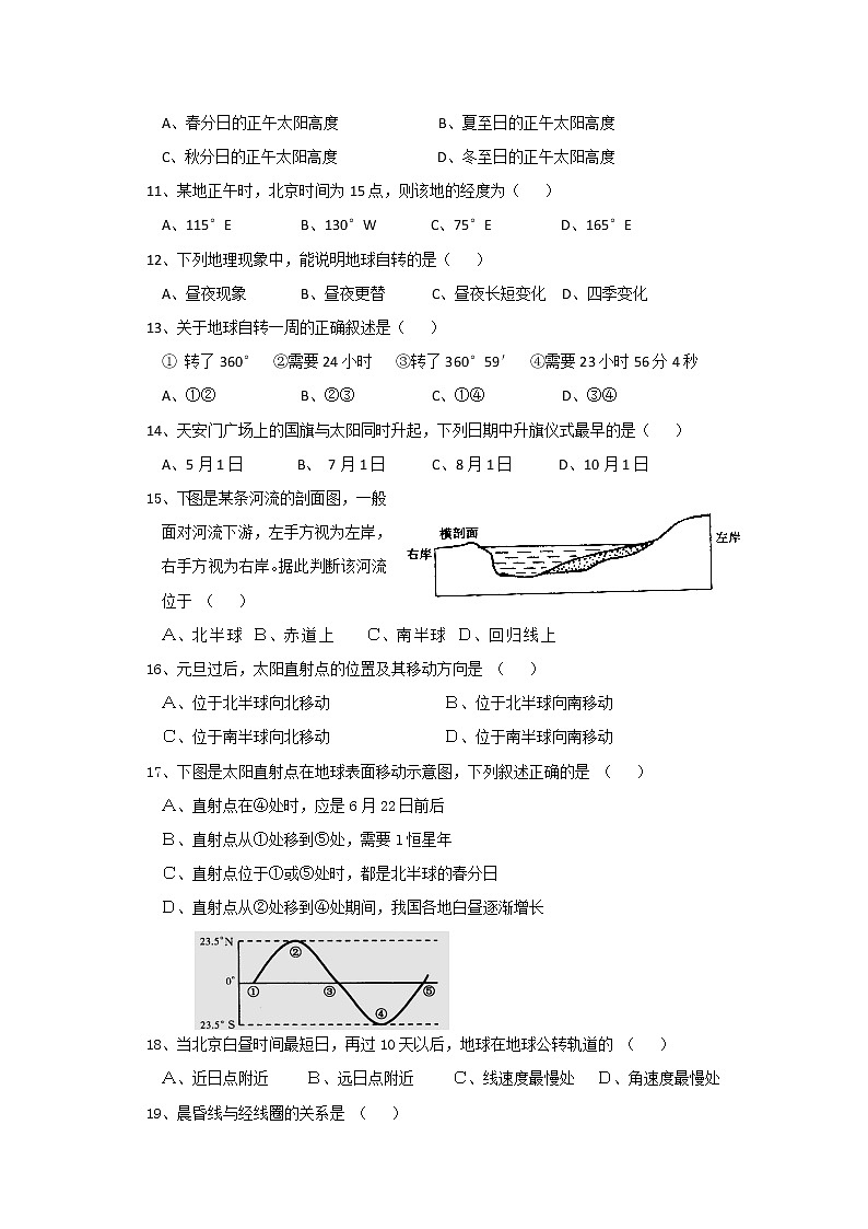 高中地理人教版必修一1-1宇宙中的地球 练习第2页