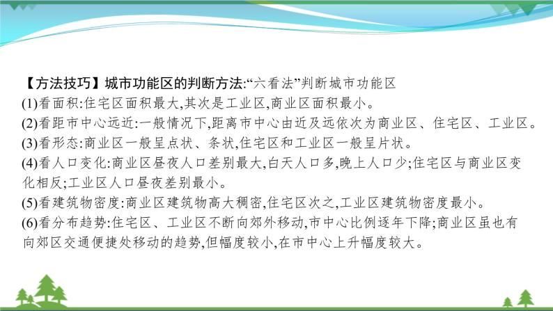 2021届高考地理总复习第16讲《城市内部空间结构和不同等级城市的服务功能》PPT课件04