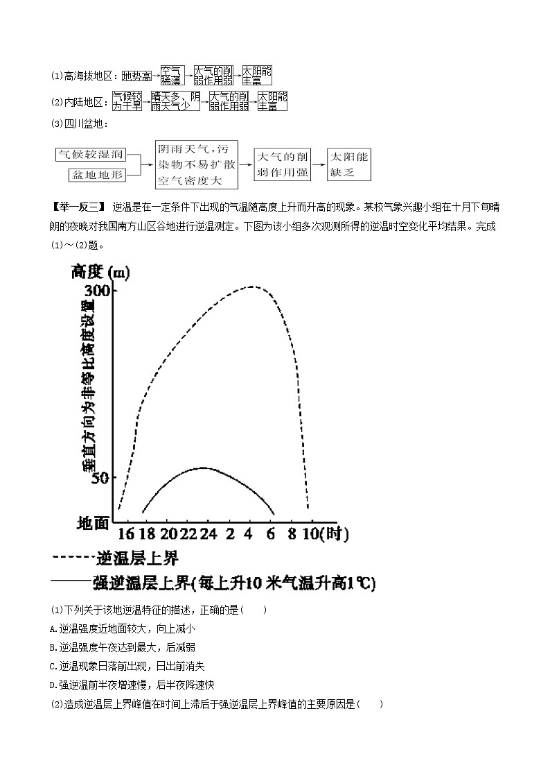 专题07 冷热不均引起大气运动-2018年高考地理热点题型和提分秘籍 Word版含解析第2页