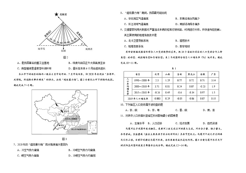 2021年高考高三5月大联考地理(广东卷)含答案解析02