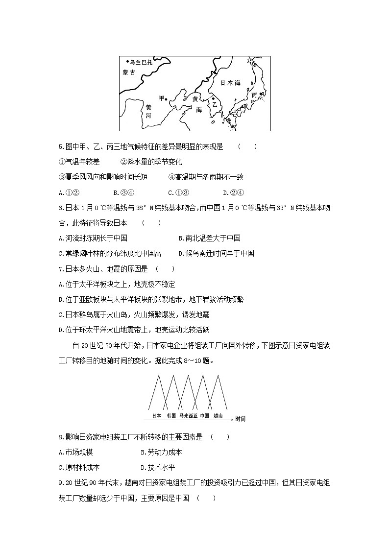 黑龙江省哈尔滨市第三十二中学2020-2021学年高二下学期期中考试地理试题+答案02