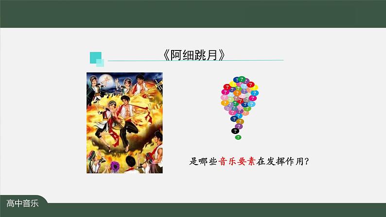 人音版必修《音乐鉴赏》13 中国舞蹈音乐之《阿细跳月》 课件PPT+教案+任务单+练习02