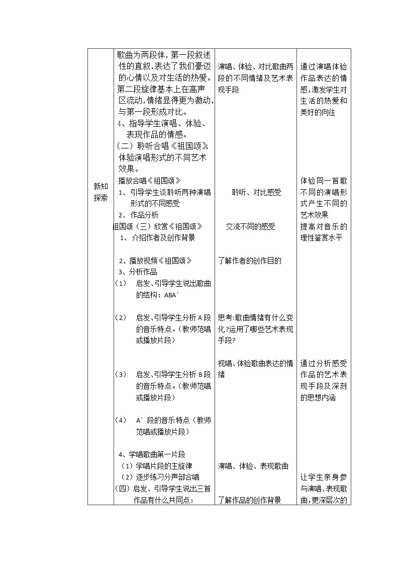 高中音乐 序篇 不忘初心 教案02