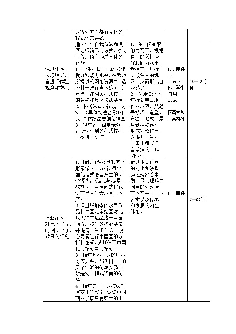 人教版高中美术选修:绘画 第二课 中国画的艺术境界和艺术语言(10) 教案03