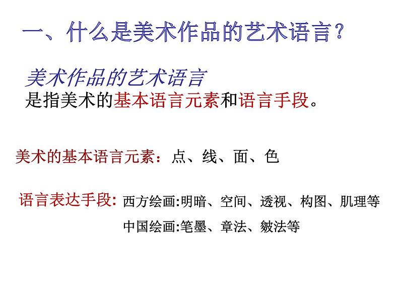 人教版高中美术选修:绘画 第二课 中国画的艺术境界和艺术语言(2) 课件第3页