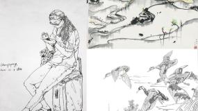 人教版绘画第五课 简捷地捕捉物象的方法——线描写生教学演示ppt课件