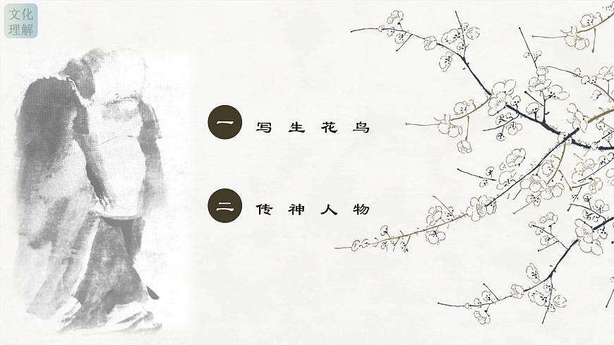 人教版高中美術 名師精創(chuàng) 《畫外之意——中國傳統(tǒng)花鳥畫、人物畫》課件2第2頁