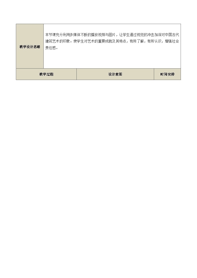 高中美术人教版美术鉴赏中国美术鉴赏 第三课 华夏意匠——建筑艺术 教案02