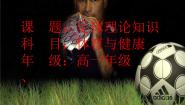 高中体育人教版 (2019)全一册第一节 足球课前预习课件ppt
