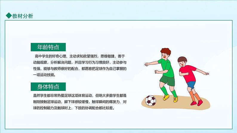 高中足球说课比赛动态PPT07