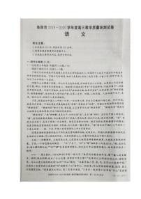 安徽省阜阳市2020届高三上学期期末教学质量统测（一模）文科综合试题含答案