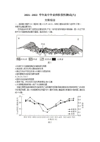 2022河南省豫北名校大联考高三下学期阶段性测试（六）文综含解析