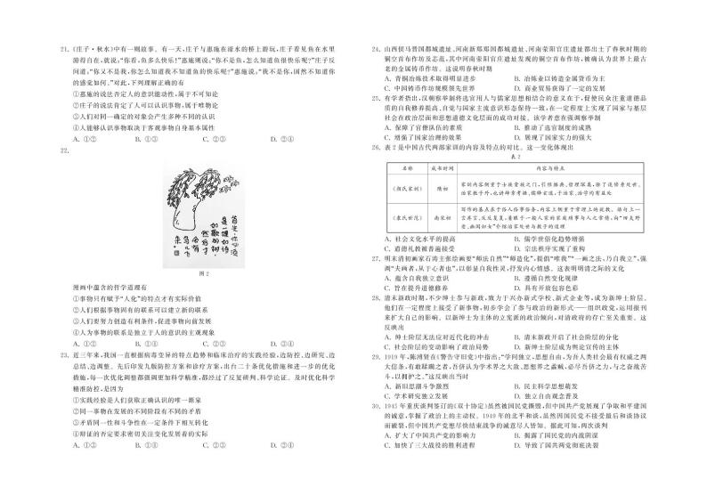 2023届江西省重点高中高三下学期2月学业质量联合检测（开学考）文综试卷PDF版含答案03