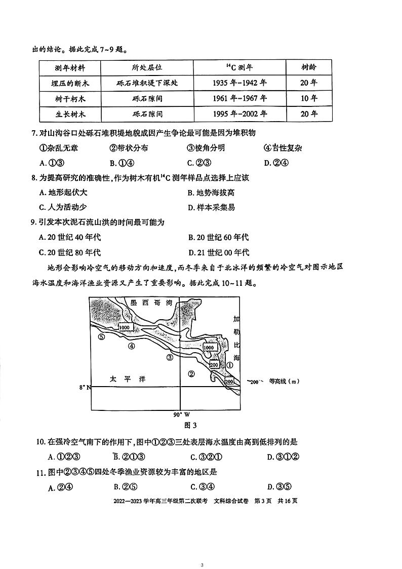 文综(原卷)第3页