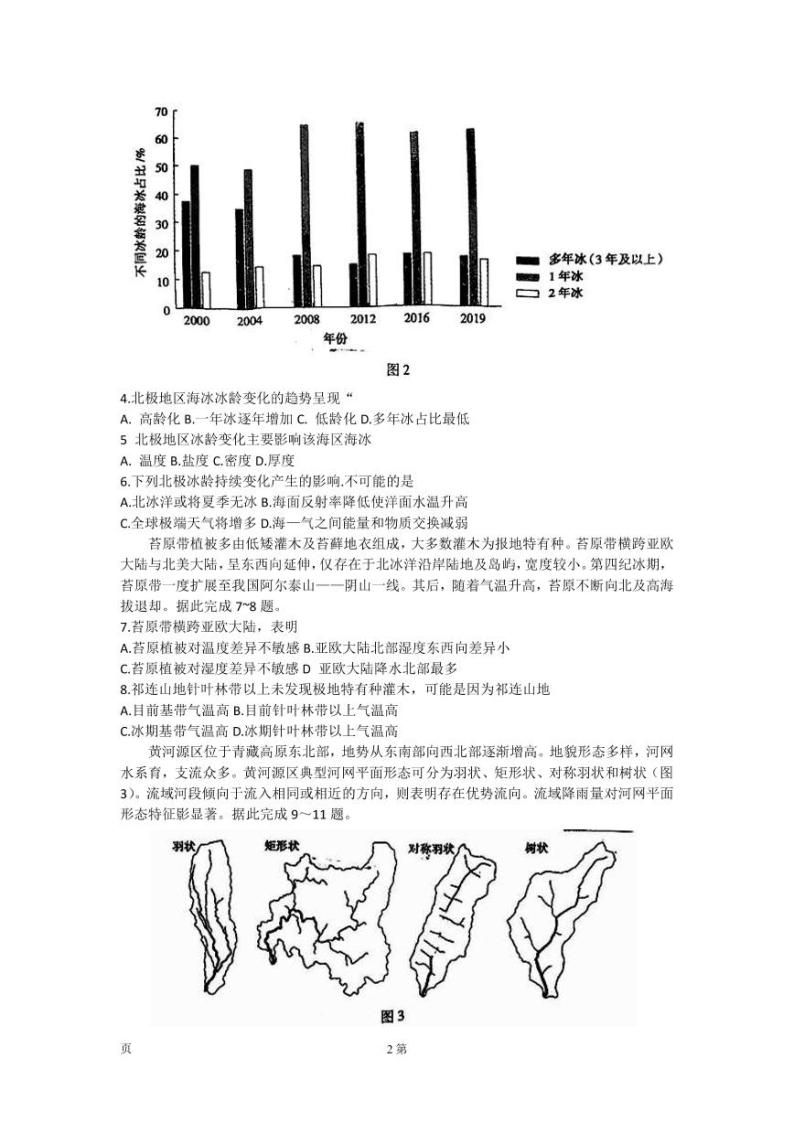 2023届安徽省蚌埠市高三下学期3月第三次教学质量检查考试文科综合试卷（PDF版）02