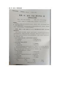 云南省昆明一中、宁夏银川一中2023届高三联全考试一模 文综试题及答案