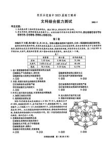 2023安徽省安慶示范高中高三4月聯考 文綜試題及答案