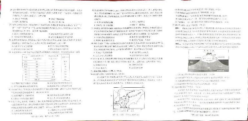 西藏自治区拉萨市2025届高三上学期一模文综试题(PDF版附解析)第3页