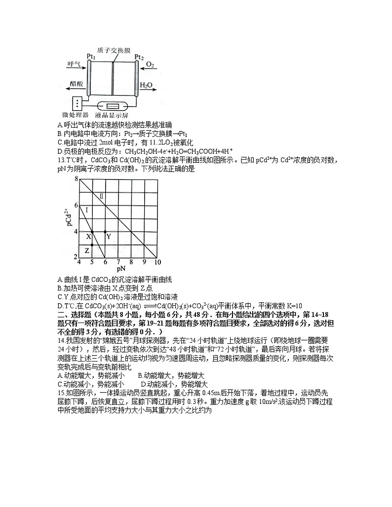2022年贵州省贵阳市2022届高三适应性考试一(一模)理科综合试题含答案第3页