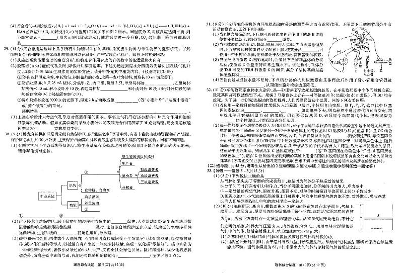 2022安徽省示范高中皖北协作区第24届高三联考――理综PDF版含答案第3页