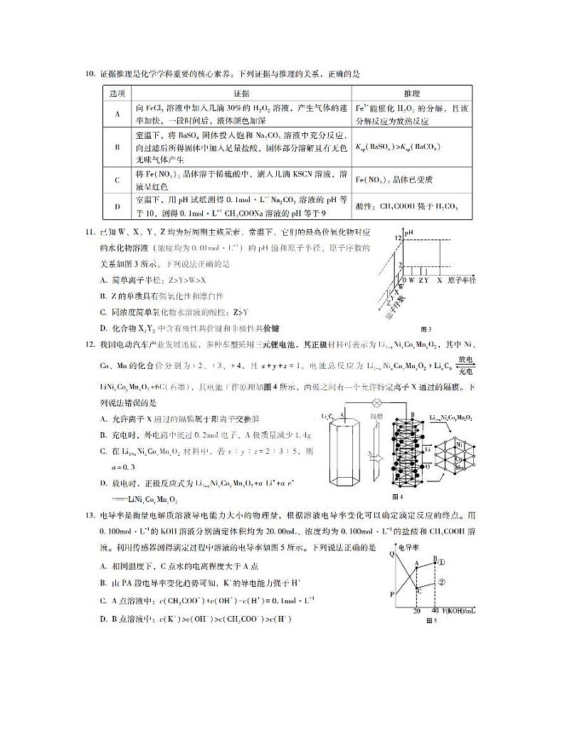 黑龙江省哈尔滨市第三中学2021-2022学年高三下学期3月月考理科综合试题无答案第3页