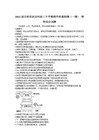 2022届吉林省延边州高三下学期教学质量检测（一模） 理科综合试题