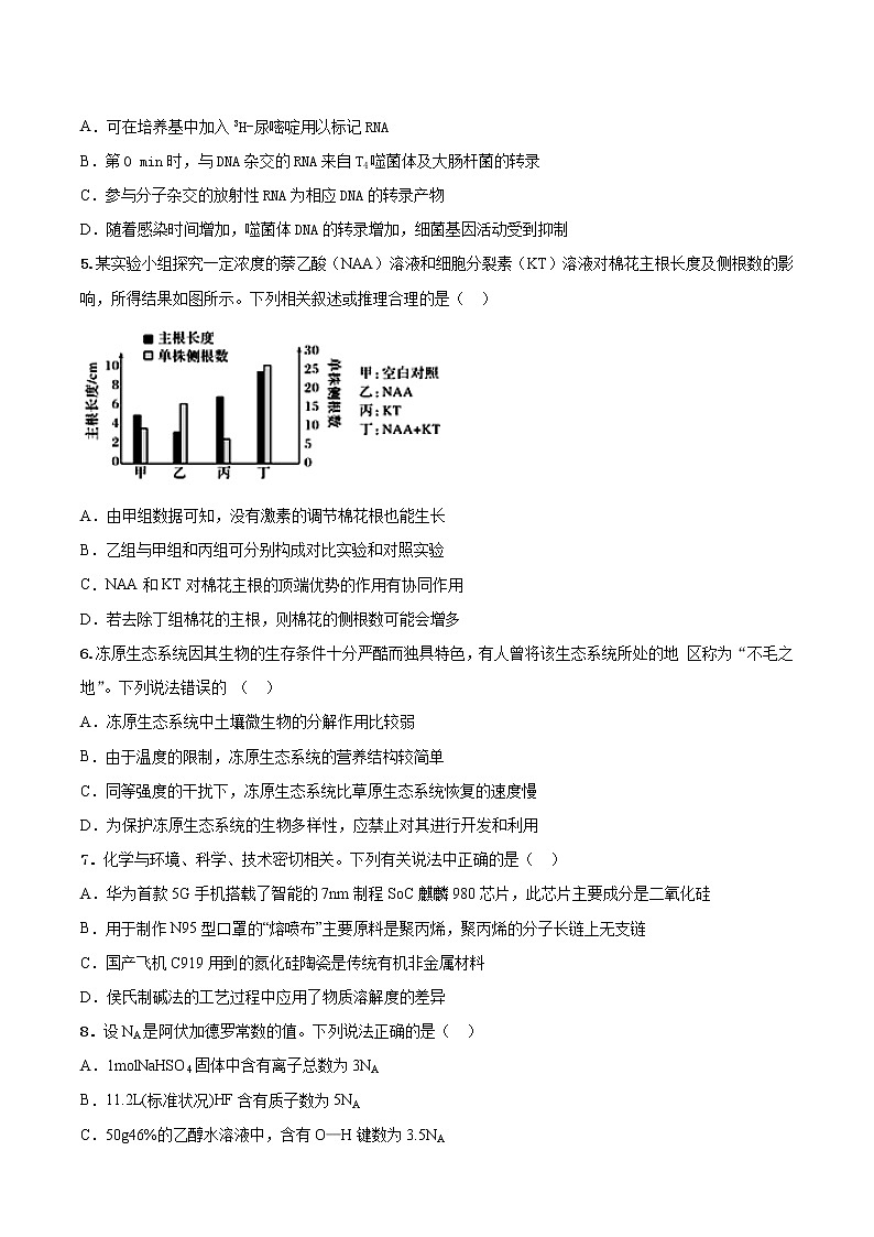 2020届江西省上饶市高三第三次(6月)模拟考试理科综合试卷及答案第2页