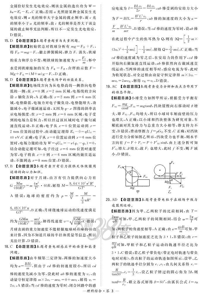 2021“超级全能生”高三全国卷地区1月联考试题(丙卷)理科综合PDF版含解析03