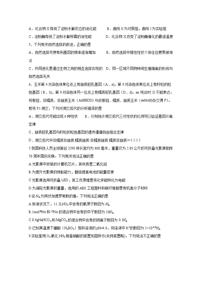 2020遂宁射洪中学高三第一次高考模拟考试理科综合含答案02