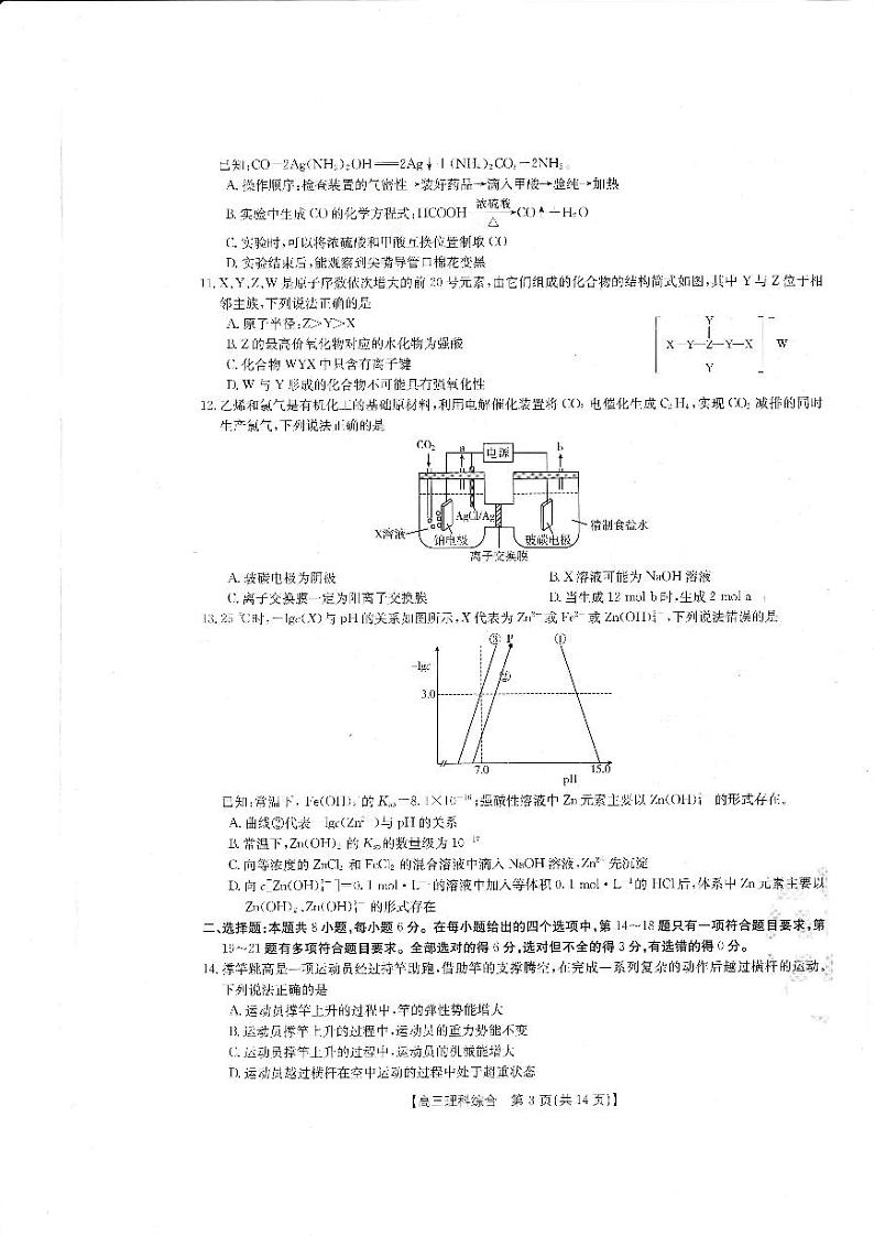 2023届四川省高三上学期10月大联考理综试题 PDF版03